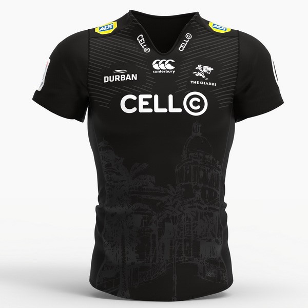 Camiseta Sharks Replica Primera Ropa 2018 Negro